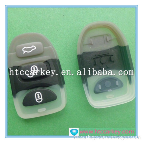 High quality car key case or cover for Hyundai 3 Button Remote Rubber Pad car key shell